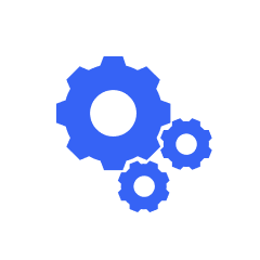 blue cog